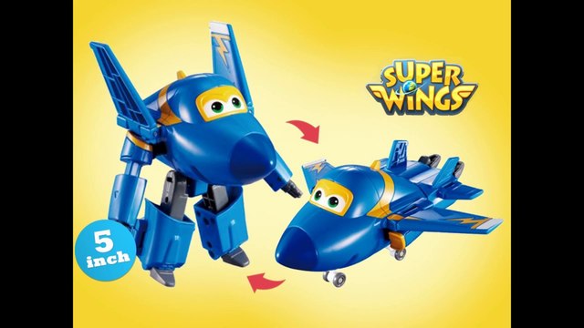 Super Wings Jerome Transforming Robot Airplane 5 inch 출동슈퍼윙스 신제품 장난감 - Unboxing Demo Review