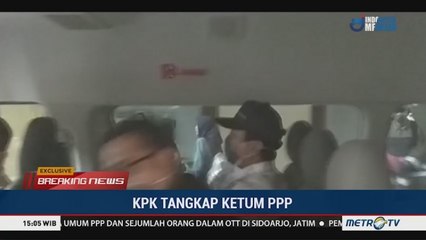 Detik-detik Romahurmuziy Tinggalkan Mapolda Jatim