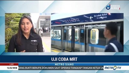 Download Video: Hari ke-4, Uji Coba MRT Diikuti 12 Ribu Penumpang