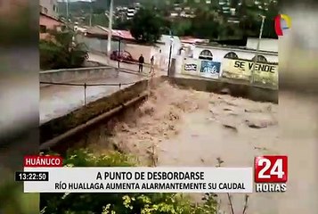 Huánuco: río Huallaga aumentó su caudal peligrosamente