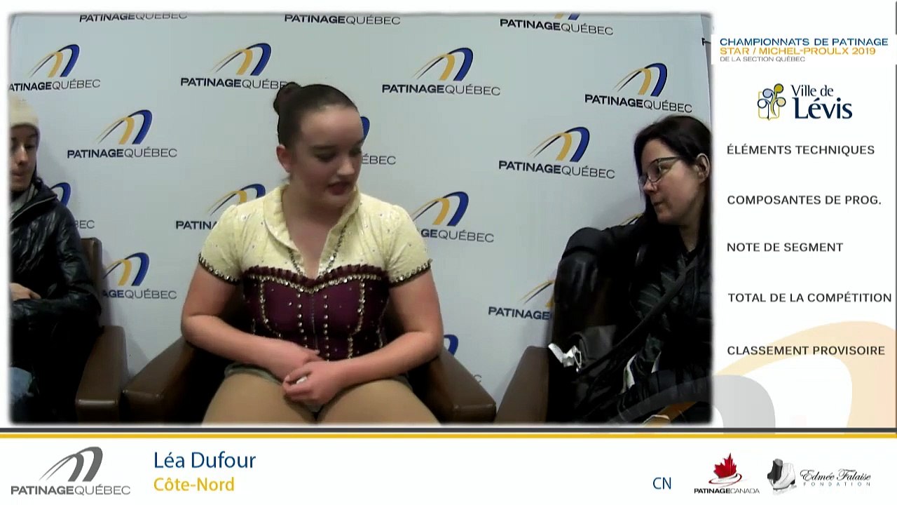 Championnats de patinage STAR/Michel-Proulx 2019 de la section Québec STAR 8 Dames