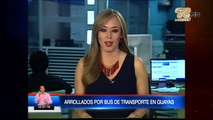 Dos personas fueron arrolladas por un bus de transporte en Guayas