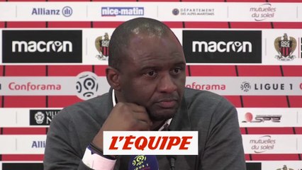 Vieira «Trop individualistes» - Foot - L1 - Nice