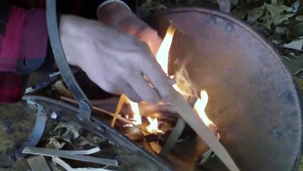 Creating Fire With Cattails and Natural Tinder (2011)