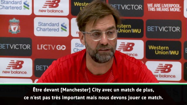 31e j. - Klopp : Repasser devant City n'est pas le plus important