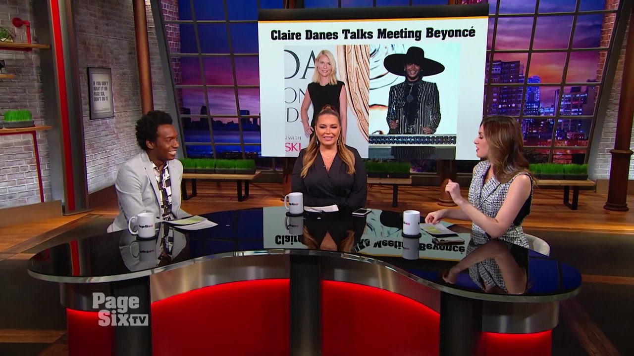 Everyone freaks out when they meet @Beyonce, even celebs like #ClaireDanes! Watch #PageSixTV for all the deets on her awkward run-in!
