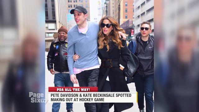 #PeteDavidson and #KateBeckinsale are crazy in love, and they want everyone to know it! The couple was spotted kissing at an @NYRangers game, and we have the photos to prove it! Tune in to #PageSixTV!