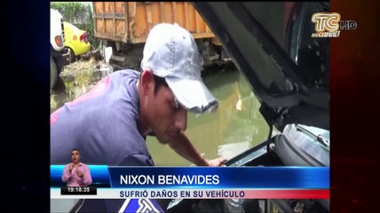 Tramo de vías Los Ríos - Guayas amaneció inundada