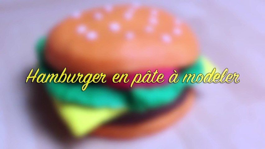 Comment Faire Hamburger en pâte à modeler en français, How to Make a  Playdoh Burger