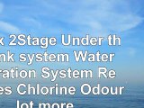 Apex 2Stage Under the Sink system Water Filtration System  Removes Chlorine  Odour