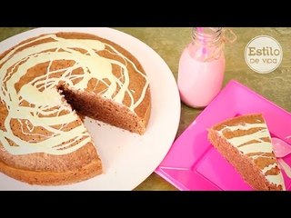 Bizcocho de chocolate fácil sin huevo