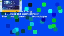 Full version  Solar Energy: The Physics and Engineering of Photovoltaic Conversion, Technologies