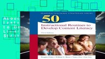 About For Books  50 Instructional Routines to Develop Content Literacy (Teaching Strategies)