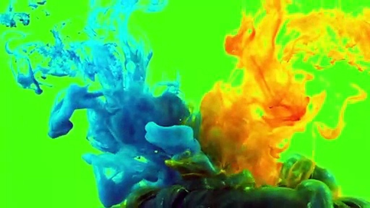 Realistic Ink Color Splash - Part 2 -  High Quality (Green Screen Footage) - Hash Tag Films -  HTF