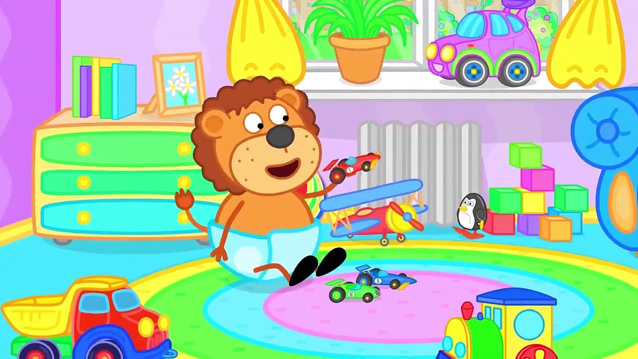 Lion de la Famille – dessin animé pour les Enfants Ordinaires Histoire dans un salon de coiffure