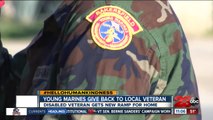Young Marines of Bakersfield give back to a local veteran in need