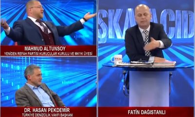 Akit Tv suncusunun canlı yayında zora sokan soru