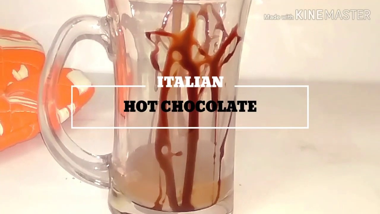 ITALIAN HOT CHOCOLATE|HOW TO MAKE HOT CHOCOLATE|CREAMY HOT CHOCOLATE