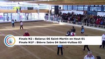 Second tour, Finales, N2 Balaruc-les-Bains contre Saint-Martin en Haut, N1F Bièvre Isère II contre Saint-Vulbas II, Saint-Maurice l'Exil 2019