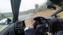 2015 Volkswagen Golf R on board camera Driving