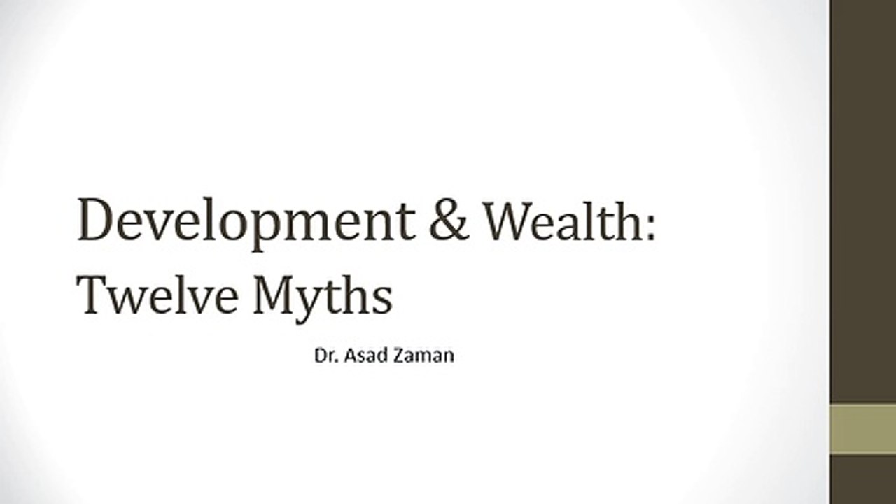 Development: Myths and Truths - Part 1 (urdu)