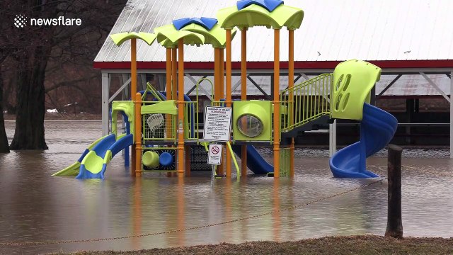 No traffic jams: ICE jams arrive on Canadian roads after spring flooding