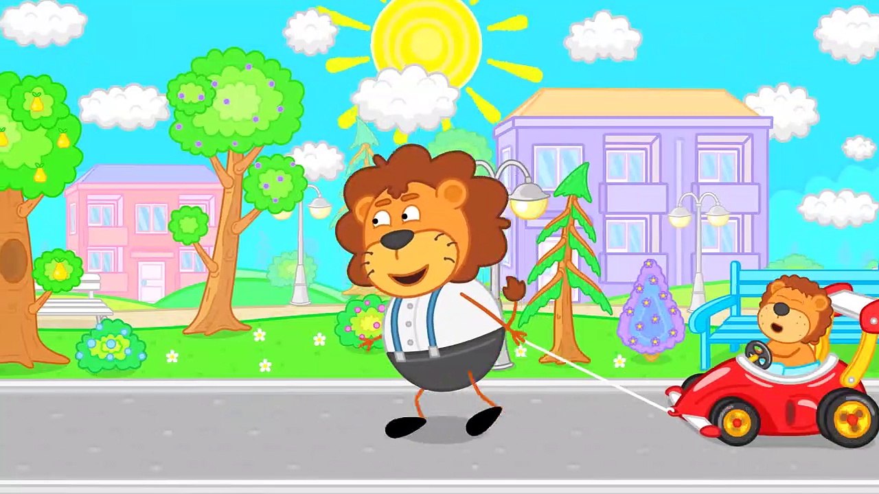 Lion de la Famille – dessin animé pour les Enfants de Formule 1