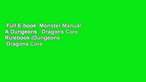 Full E-book  Monster Manual: A Dungeons   Dragons Core Rulebook (Dungeons   Dragons Core