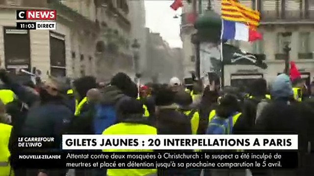 Gilets Jaunes : Les images des incidents samedi 16 mars à Paris