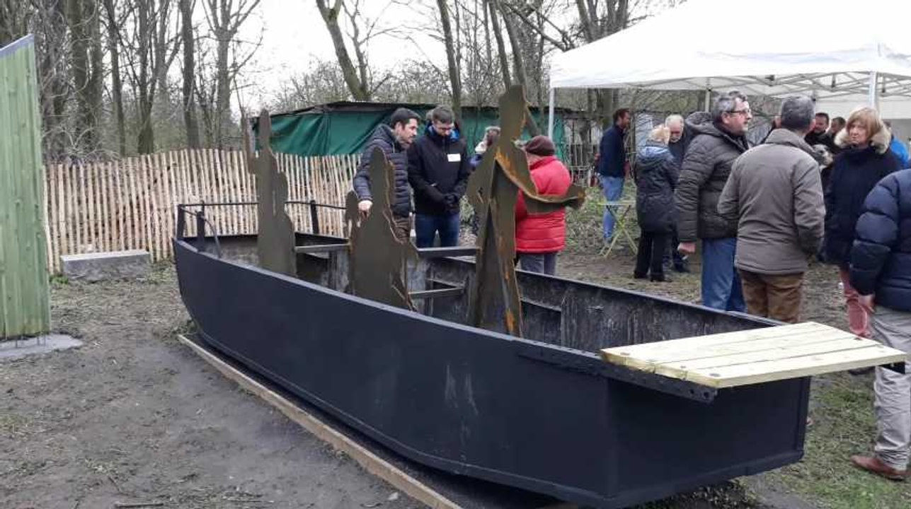 Kain Tournai inauguration de la barque du passeur sur escaut