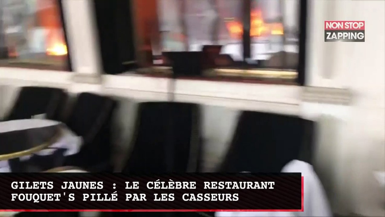 Gilets jaunes : le célèbre restaurant Fouquet's pillé par les casseurs (vidéo)
