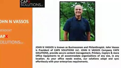 JOHN VASSOS (JOHN N VASSOS) of CAPXSolutionsLLC.