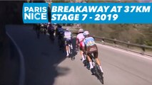 Breakaway at 37KM from the finish line / Echapée à 37KM de l'arrivée - Étape 7 / Stage 7 - Paris-Nice 2019