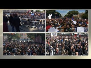 LIVE/ Protesta e opozitës para kryeministrisë - 16 mars 2019