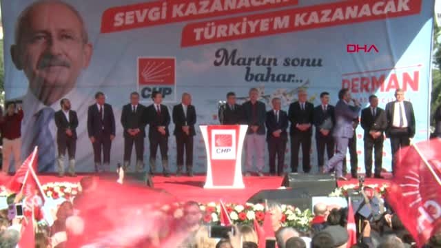 Izmır-Chp Lıderı Kılıcdaroglu Odemıs Mıtıngınde Konustu-