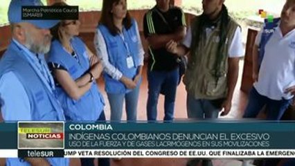 Colombia: índigenas denuncian excesivo uso de la fuerza del ESMAD