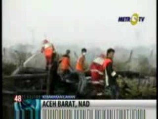 Kebakaran Hutan di Aceh Barat