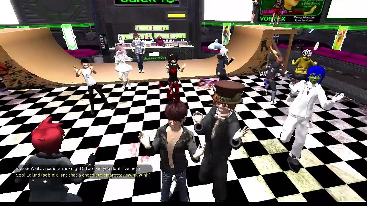 Dancing @ the Vortex with friends