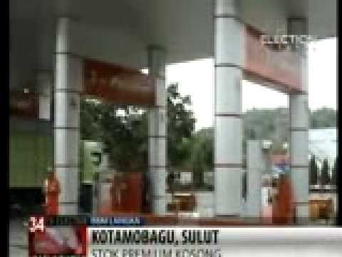 Sejumlah SPBU di Kotamubagu Kehabisan Premium