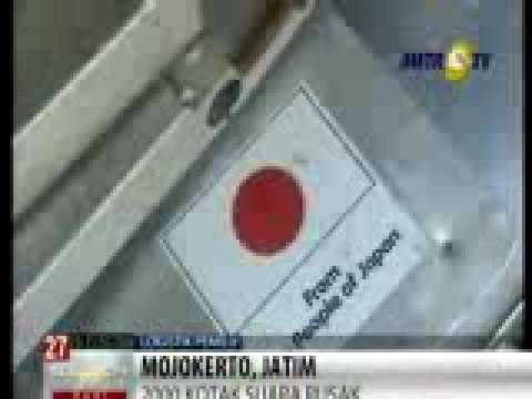 Ribuan Kotak Suara di Mojokerto Rusak