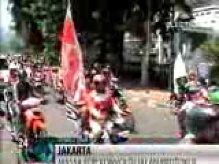 Anggota PDP Konvoi Kendaraan Bermotor