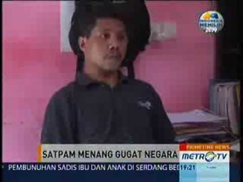 Primetime News Metro TV: Satpam Menang Gugat Ne...