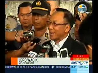 Tiba di KPK, Jero Wacik Diberondong Pertanyaan oleh Wartawan