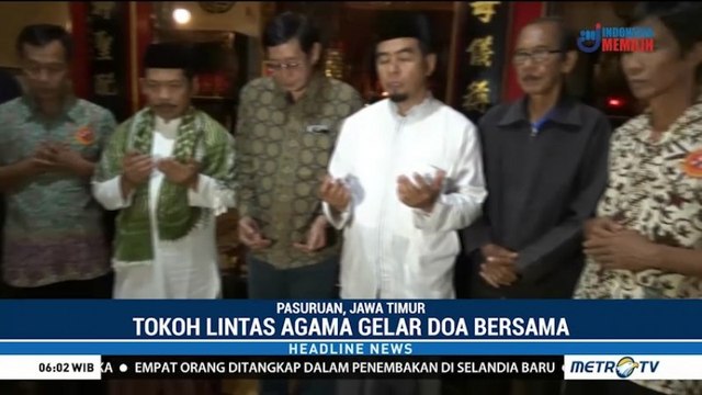Tokoh Lintas Agama Doakan Korban Penembakan di Selandia Baru