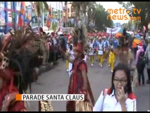 Parade Santa Claus di Manado