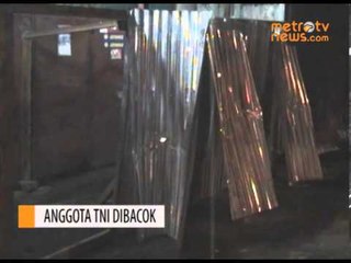 Cegah Keributan, Anggota TNI Dibacok