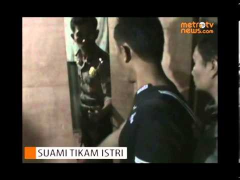 Cemburu, Suami Tega Tikam Istri