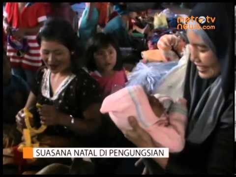 Pengungsi Rayakan Natal dengan Kesederhanaan