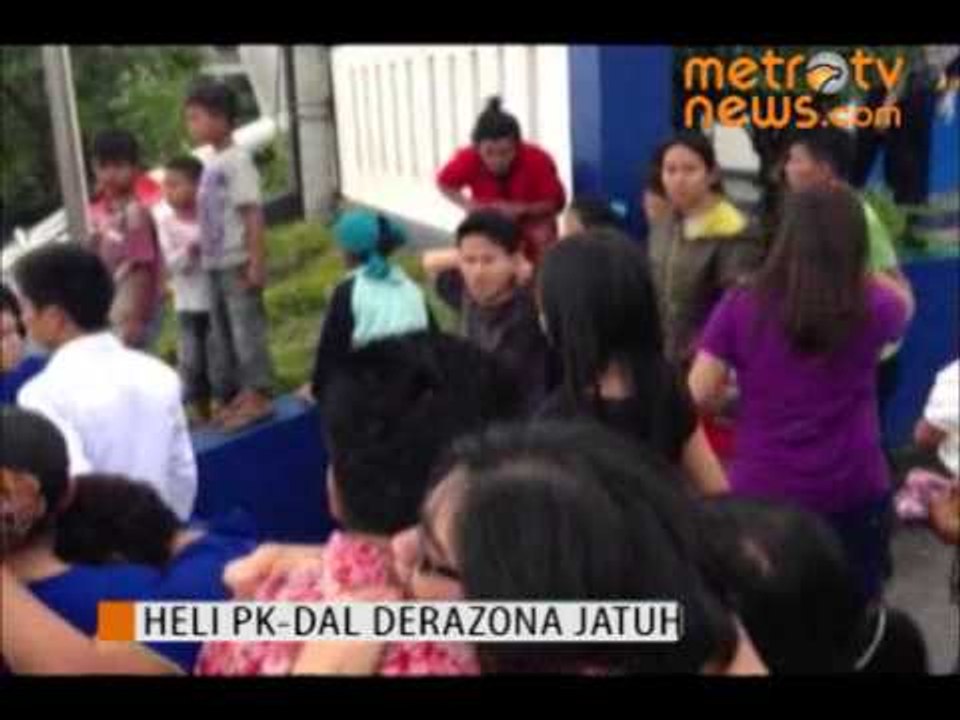 Video Amatir Heli Jatuh Di Karo