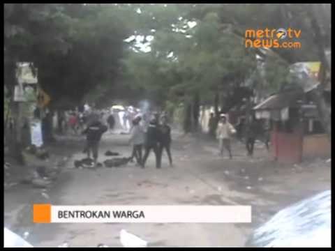 Mengawali Tahun Baru, Warga di Makassar Bentrok